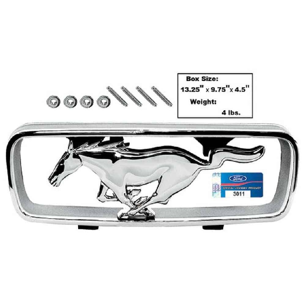 GLAM3627B Grille Emblem Horse & Corral